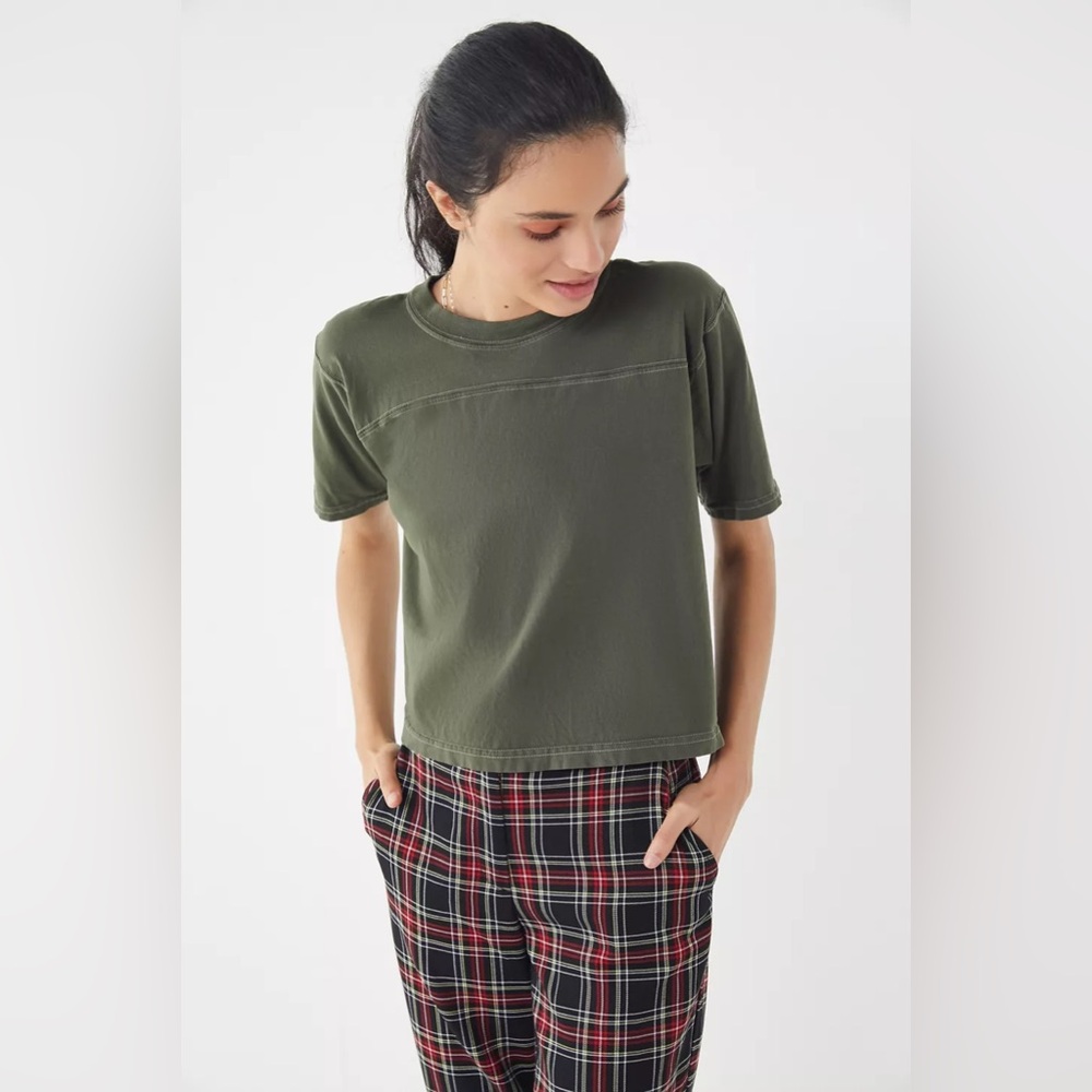 Urban Outfitters Stitch Crew-Neck T-Shirt